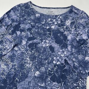 Pure Jill J. Jill Wrap Style Dress Medium Floral Cotton Modal Pocket‎ Shift